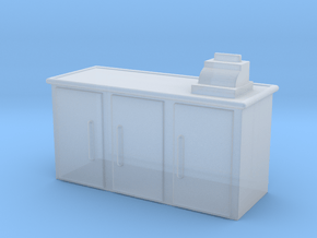 Shop Cash Counter 1/72 in Clear Ultra Fine Detail Plastic