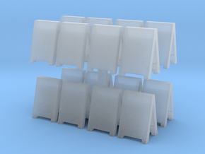 Advertising Board (x16) 1/144 in Clear Ultra Fine Detail Plastic