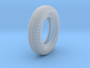 1-24 Tire 9 00x20 in Clear Ultra Fine Detail Plastic
