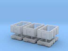1-35 Military Storage Box Set in Clear Ultra Fine Detail Plastic