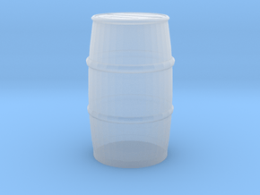 Blue Chemical Barrel 1/43 in Clear Ultra Fine Detail Plastic