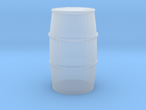 Blue Chemical Barrel 1/24 in Clear Ultra Fine Detail Plastic