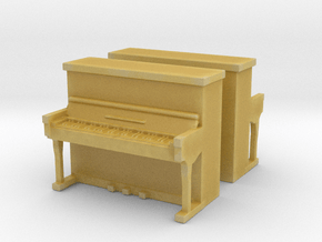 Piano (x2) 1/76 in Tan Fine Detail Plastic