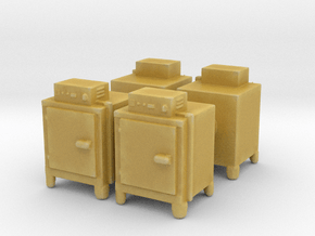 Hot Air Oven (x4) 1/87 in Tan Fine Detail Plastic