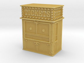 Carnival Ticket Booth 1/100 in Tan Fine Detail Plastic