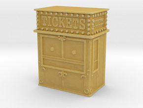 Carnival Ticket Booth 1/87 in Tan Fine Detail Plastic