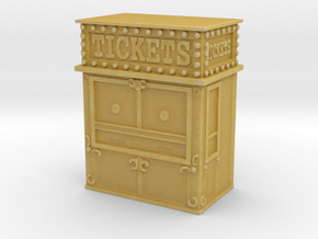 Carnival Ticket Booth 1/72 in Tan Fine Detail Plastic