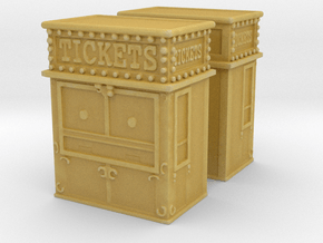Carnival Ticket Booth (x2) 1/144 in Tan Fine Detail Plastic
