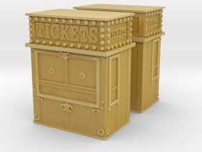 Carnival Ticket Booth (x2) 1/160 in Tan Fine Detail Plastic