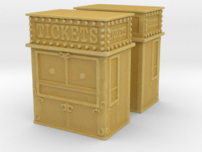 Carnival Ticket Booth (x2) 1/200 in Tan Fine Detail Plastic