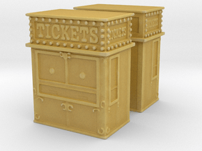 Carnival Ticket Booth (x2) 1/220 in Tan Fine Detail Plastic