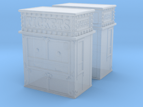 Carnival Ticket Booth (x2) 1/285 in Clear Ultra Fine Detail Plastic