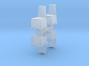 Modern Plastic Chair (x4) 1/48 in Clear Ultra Fine Detail Plastic