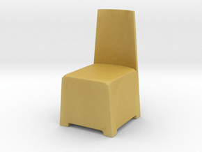 Modern Plastic Chair 1/24 in Tan Fine Detail Plastic