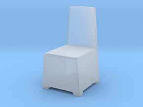 Modern Plastic Chair 1/24 in Clear Ultra Fine Detail Plastic