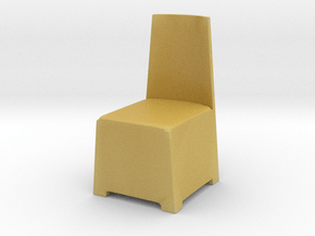 Modern Plastic Chair 1/12 in Tan Fine Detail Plastic