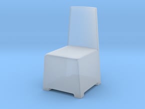 Modern Plastic Chair 1/12 in Clear Ultra Fine Detail Plastic