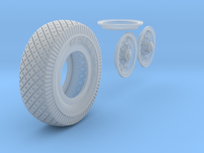 1-16 Chevy LRDG Sample Tire And Rims For FUD in Clear Ultra Fine Detail Plastic