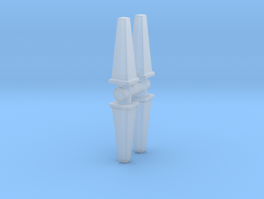 Wet Floor Cone (x4) 1/43 in Clear Ultra Fine Detail Plastic