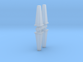 Wet Floor Cone (x4) 1/35 in Clear Ultra Fine Detail Plastic