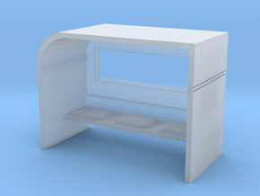 Modern Bus Shelter 1/43 in Clear Ultra Fine Detail Plastic