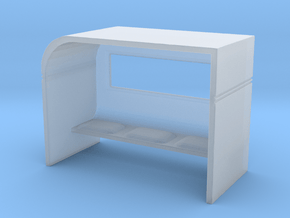 Modern Bus Shelter 1/120 in Clear Ultra Fine Detail Plastic