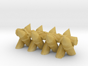 Spiked Barricade 1/56 in Tan Fine Detail Plastic