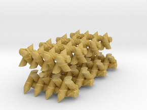 Spiked Barricade (x8) 1/220 in Tan Fine Detail Plastic