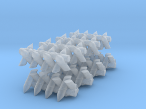 Spiked Barricade (x8) 1/220 in Clear Ultra Fine Detail Plastic
