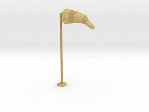 Airport Windsock and Pole 1/64 in Tan Fine Detail Plastic