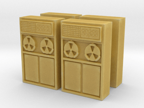 Old Computer Bank (x4) 1/87 in Tan Fine Detail Plastic