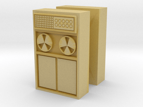 Old Computer Bank (x2) 1/76 in Tan Fine Detail Plastic
