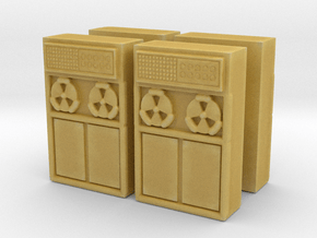 Old Computer Bank (x4) 1/120 in Tan Fine Detail Plastic