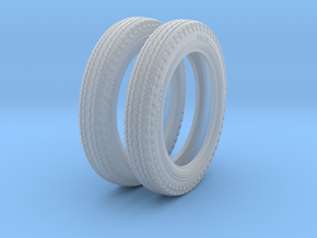 1-24 Tire 400x15 HW Set in Clear Ultra Fine Detail Plastic