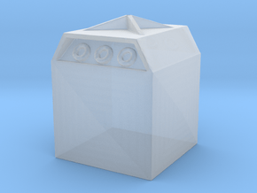 Glass Recycling Container 1/76 in Clear Ultra Fine Detail Plastic