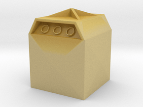 Glass Recycling Container 1/72 in Tan Fine Detail Plastic