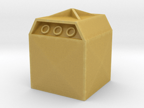 Glass Recycling Container 1/48 in Tan Fine Detail Plastic