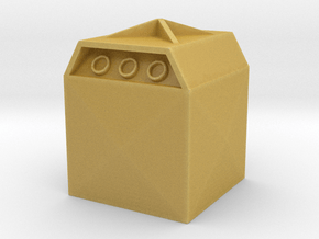 Glass Recycling Container 1/35 in Tan Fine Detail Plastic