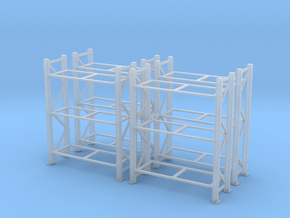 Warehouse Rack (x4) 1/100 in Clear Ultra Fine Detail Plastic