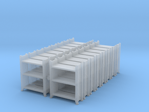 Warehouse Rack (x16) 1/285 in Clear Ultra Fine Detail Plastic