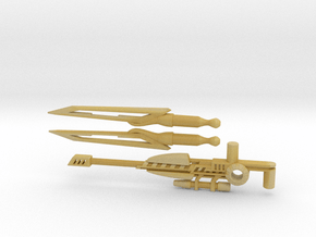 Cybernetic Assassination Weapons Pack in Tan Fine Detail Plastic