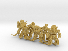 MiniCreatures: Six Pack 1 in Tan Fine Detail Plastic