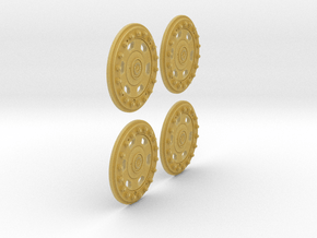 1/10 MB G63 Wheel-Rim Set 002 in Tan Fine Detail Plastic