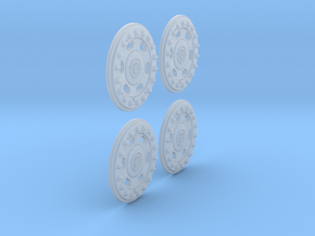 1/10 MB G63 Wheel-Rim Set 002 in Clear Ultra Fine Detail Plastic