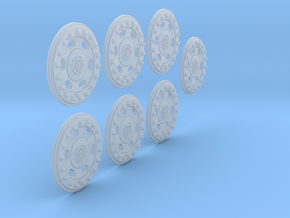 1/10 MB G63 Wheel-Rim Set 001 in Clear Ultra Fine Detail Plastic