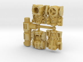 Fembot Faces Four Pack in Tan Fine Detail Plastic