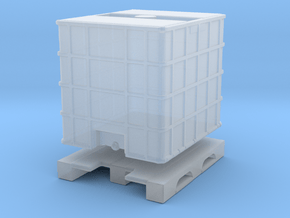 IBC Container Tank (separated) 1/64 in Clear Ultra Fine Detail Plastic