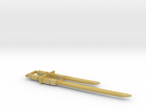 Bludgeon Swords (Katana and Wakizashi) 5mm Grip in Tan Fine Detail Plastic