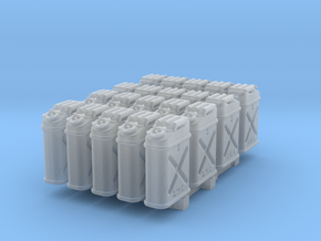 1/50 US Jerrycan x20 Set101 in Clear Ultra Fine Detail Plastic