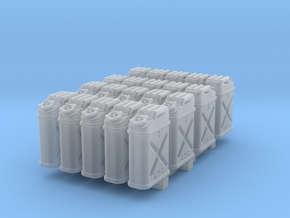 1/43 US Jerrycan x20 Set101 in Clear Ultra Fine Detail Plastic